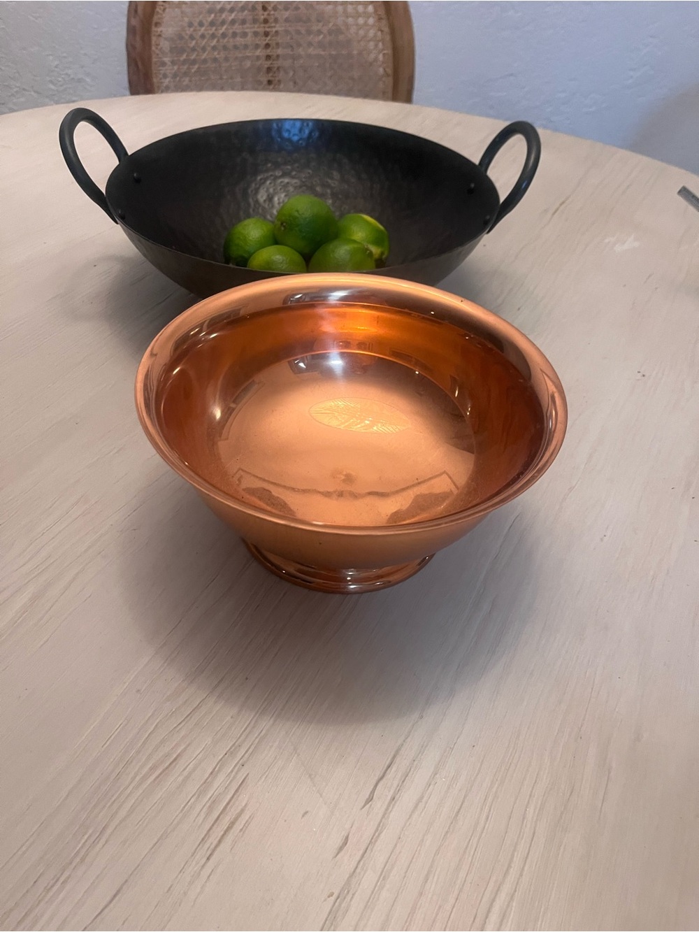 Copper vintage Paul revere Serving Bowl - Sleek Copper Finish